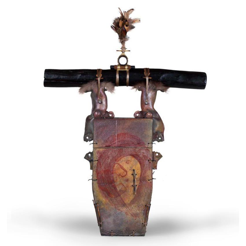 Solstice Box - s07-01 | Clay - Raku by Brian Somers